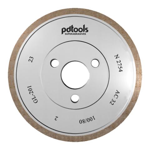 Круг шліфувальний 1DD6V для обробки скла 150*22*10