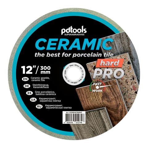 Круг алмазний вiдрiзний 1A1R 300 CERAMIC HARD PRO для стаціонарного обладнання 
