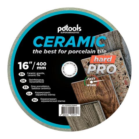 Круг алмазний вiдрiзний 1A1R 400 CERAMIC HARD PRO для стаціонарного обладнання 