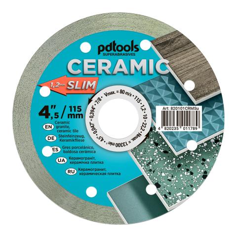 Круг алмазний вiдрiзний 1A1R  115 CERAMIC SLIM для ручного інструменту