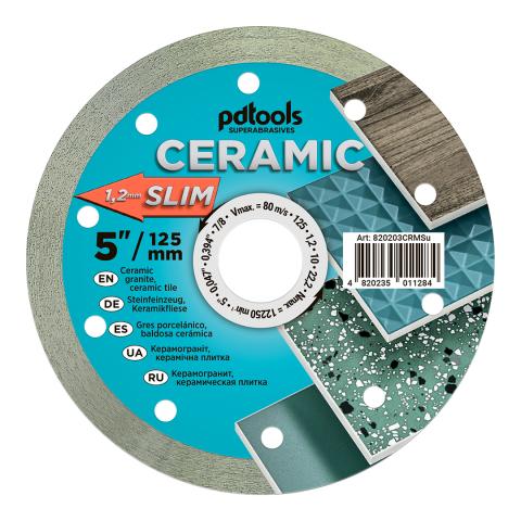 Круг алмазний вiдрiзний 1A1R  125 CERAMIC SLIM для ручного інструменту