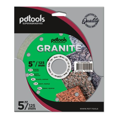 Круг алмазний вiдрiзний GRANITE 1A1R 125 для ручного інструменту