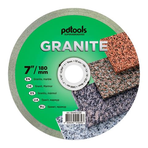 Круг алмазний вiдрiзний GRANITE 1A1R 180 для стаціонарного обладнання 