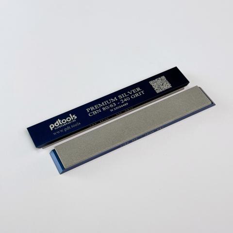 Брусок Premium Silver на бланках для заточування 240 GRIT | 80/63 µm