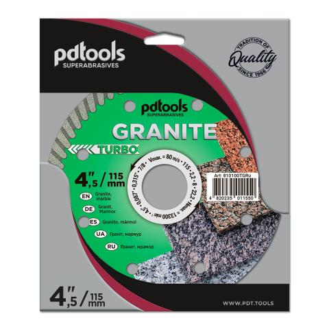 Круг алмазний вiдрiзний GRANITE  1A1R 115 TURBO для ручного інструменту