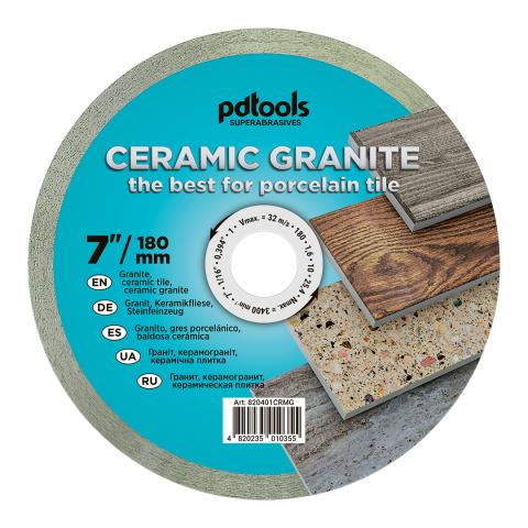 Круг алмазний вiдрiзний СERAMIC GRANITE 1A1R 180 для стаціонарного обладнання 