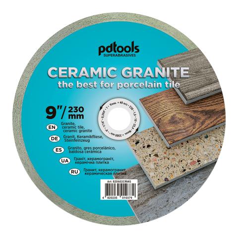 Круг алмазний вiдрiзний СERAMIC GRANITE 1A1R 230 для стаціонарного обладнання 