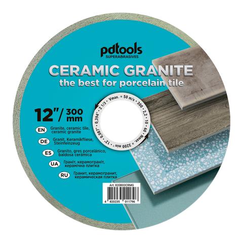 Круг алмазний вiдрiзний СERAMIC GRANITE 1A1R 300*60 для стаціонарного обладнання 