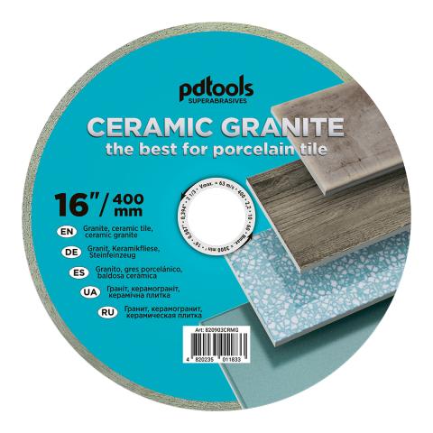 Круг алмазний вiдрiзний СERAMIC GRANITE 1A1R 400*60 для стаціонарного обладнання 